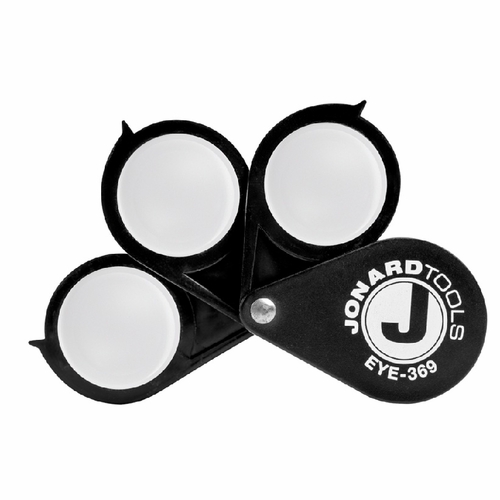 Jonard  Eye-369 Fiber Optic Eyeloop, X3, X6, X9 Magnification   810132435478