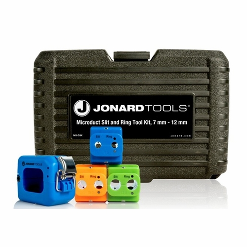 JONARD MS-D3k Microduct Slit and Ring Tool Kit, 7 mm - 12 mm  810132437557