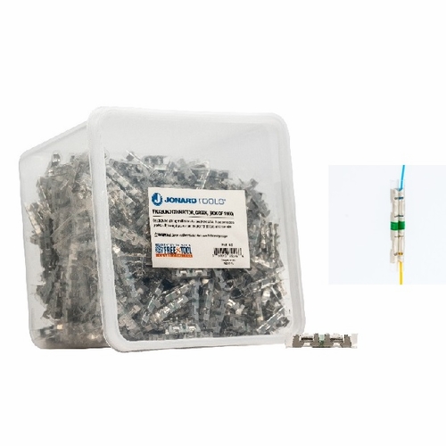 Jonard PAB-CG Green Picabond Connector (Green Amps) pack of 1000