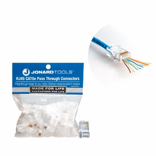 Jonard RJ45-525 25 RJ45 CAT5/5e Connectors, sku 3034214