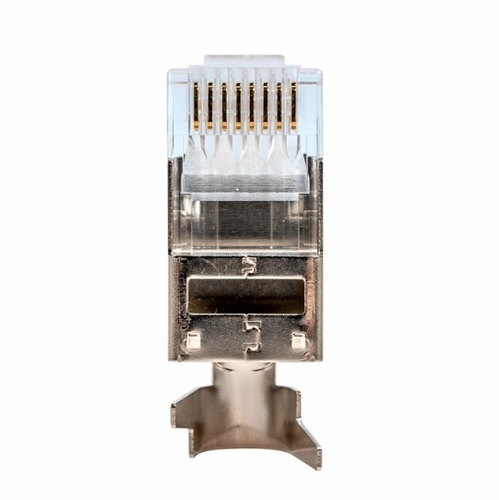 Jonard Rj456A-Sc Shielded Rj45 Connector With Crimp Tail For Cat6A Cable, 100 Pack 810053351932