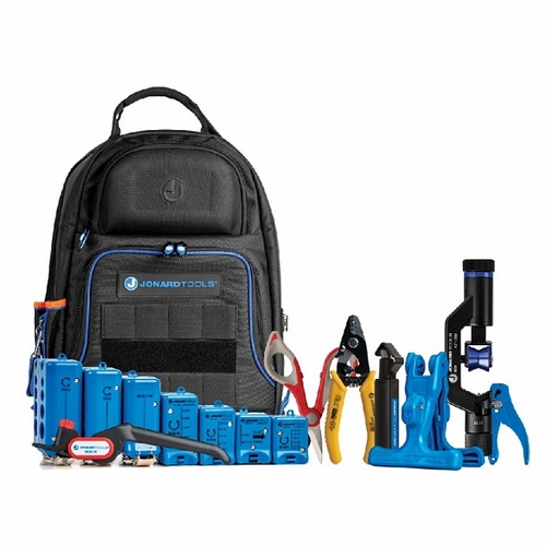 Jonard TK-107B Backpack Fiber Optic Mid Span Slit & Ring Tool Kit (1.2 mm-18.2 mm)+ UPC 810053351741