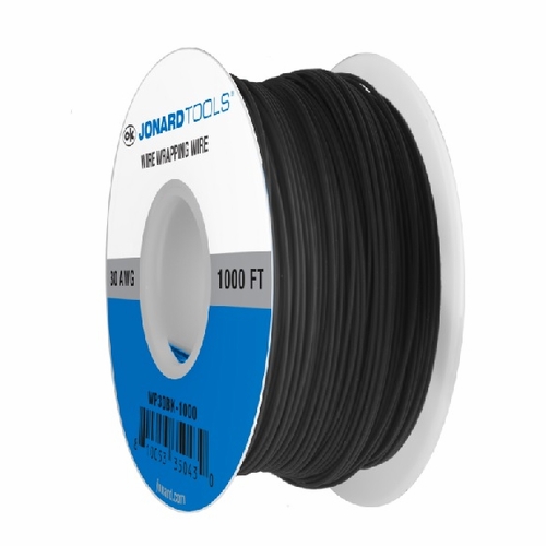 JONARD WP30BK-1000 30 AWG Electrical Hook-Up Wire, Black, 1000 ft UPC 810053350430
