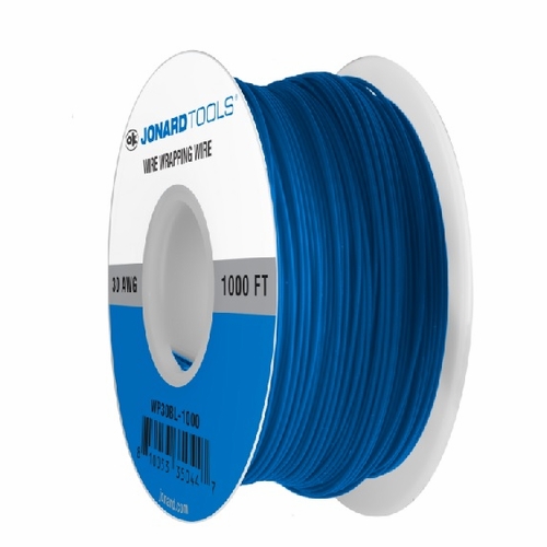JONARD WP30BL-1000 30 AWG Electrical Hook-Up Wire, Blue, 1000 ft UPC 810053350447