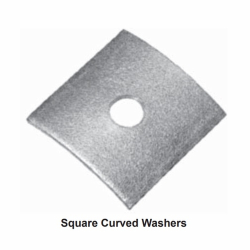 Joslyn Maclean Power Systems J113  3 Inch X 3 Inch  Square Curved Washer For 5/8 Bolt