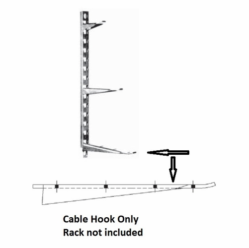 JOSLYN MACLEAN POWER SYSTEMS J5133A 10 INCH CABLE RACK HOOK MANHOLE STEP