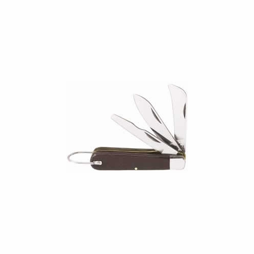 KLEIN 1550-6 3-Blade Pocket Knife - Carbon Steel Sheepfoot, Spearpoint, and Screwdriver-Tip Blades 4