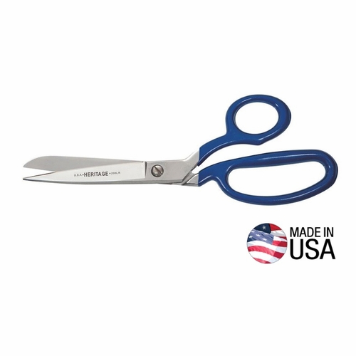 KLEIN 208LR-BLU-P Heritage  8 inch  Bent Trimmer w/Large Ring/Blue Coating Retail Pkg 092644763298 N