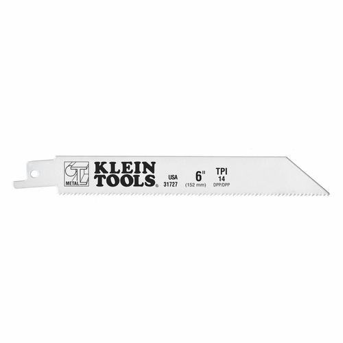 Klein 31727 Reciprocating Saw Blades, 14 Tpi, 6-Inch, 5-Pack 092644691041 New