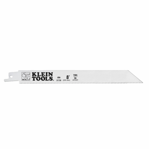 KLEIN 31739 Reciprocating Saw Blades, 18 TPI, 8-Inch, 5-Pack 092644691065 NEW