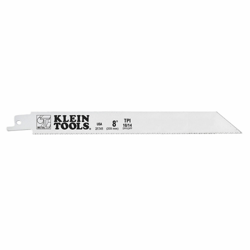 Klein 31741 Reciprocating Saw Blades 10/14 Tpi, 8-Inch, 5-Pack 092644691089 New