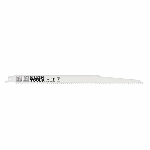 KLEIN 31761 12-Inch Reciprocating Saw Blades, 6 TPI, 5-Pack 092644691072 NEW