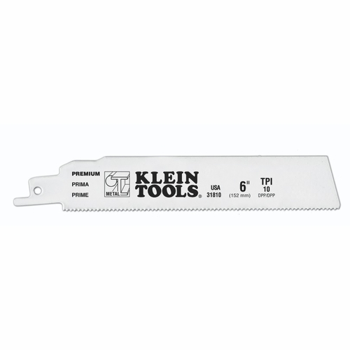 Klein 31804  6 Inch  Reciprocating Saw Blade 18 Tpi, 5 Pk 092644640315 New