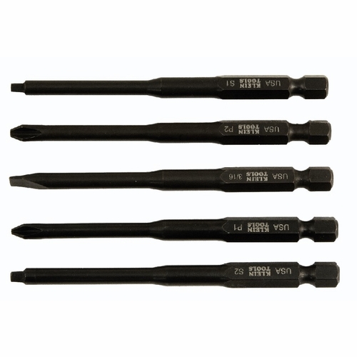 Klein 32234  Power Driver Set, Assorted Bits, 3-1/2-Inch (89 Mm) 32234-1 New