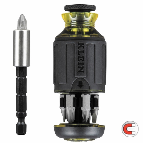 KLEIN 32308 8-in-1 Multi-Bit Adjustable Length Magnetic Stubby Screwdriver 092644323089 NEW