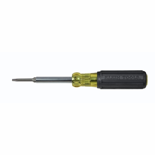 KLEIN 32560 Extended-Reach Multi-Bit Screwdriver/Nut Driver, 6-in-1, Ph, SI, Sq 32560-1 NEW