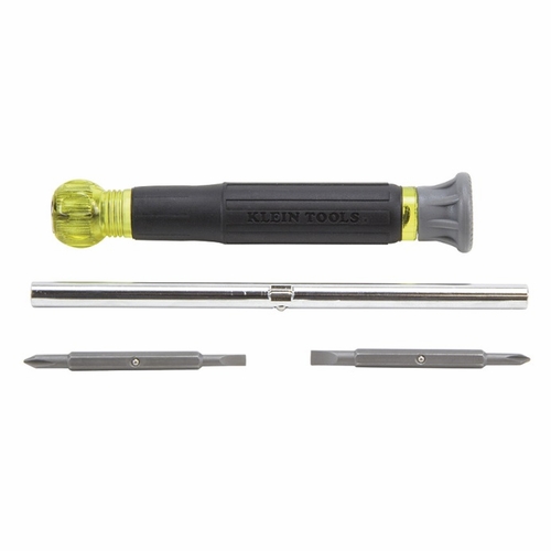 KLEIN 32581 Multi-Bit Electronics Screwdriver, 4-in-1, Phillips, Slotted Bits 092644325816 NEW