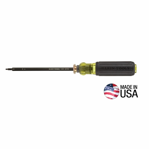 KLEIN 32708 Adjustable Length Screwdriver, Number 1, Number 2 Square 092644327087 NEW