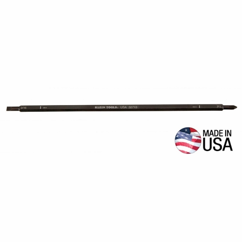 Klein 32713 Screwdriver Adjustable-Length Blade  Number 1 Ph, 3/16 Inch  Slotted 092644327131 New