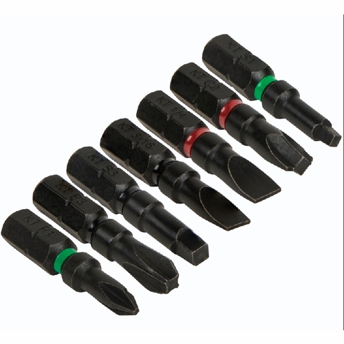 KLEIN 32796 Pro Impact Power Bits, Assorted 7-Pack 092644327964 NEW
