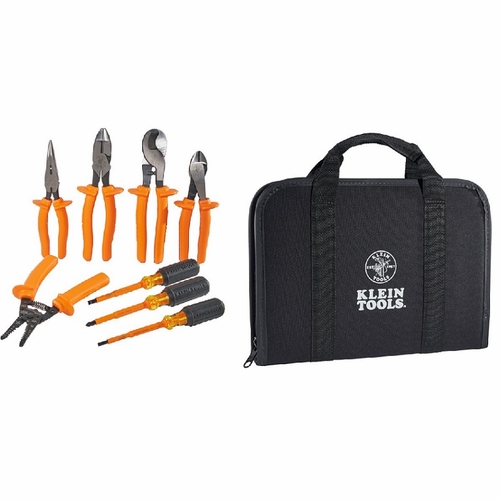 KLEIN 33529  Premium 1000V Insulated Tool Kit, 8-Piece 33529-7 NEW