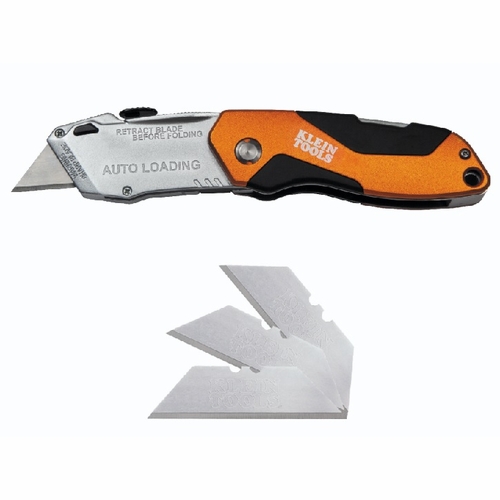 KLEIN 44130 Auto-Loading Folding Retractable Utility Knife 44024-3 NEW