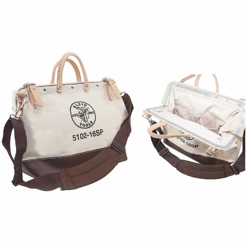 Klein 5102-16Sp Deluxe Tool Bag, Canvas, 13 Pockets, 16-Inch  20283-4 New