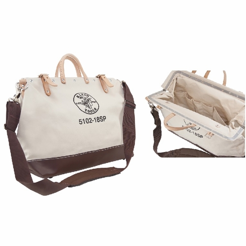 KLEIN 5102-18SP Deluxe Tool Bag, Canvas, 13 Pockets, 18-Inch 20284-1 NEW