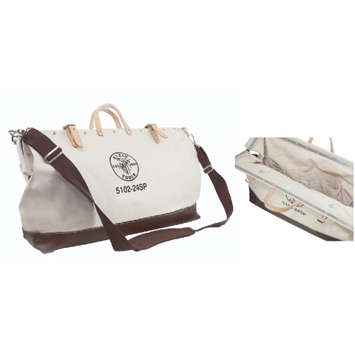 Klein 5102-24Sp  Deluxe Tool Bag, Canvas, 17 Pockets, 24-Inch  20287-2 New