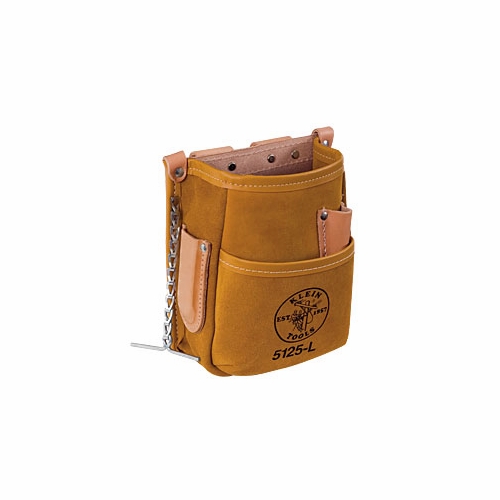 KLEIN 5125L 5-Pocket Tool Pouch - Leather 55103-1