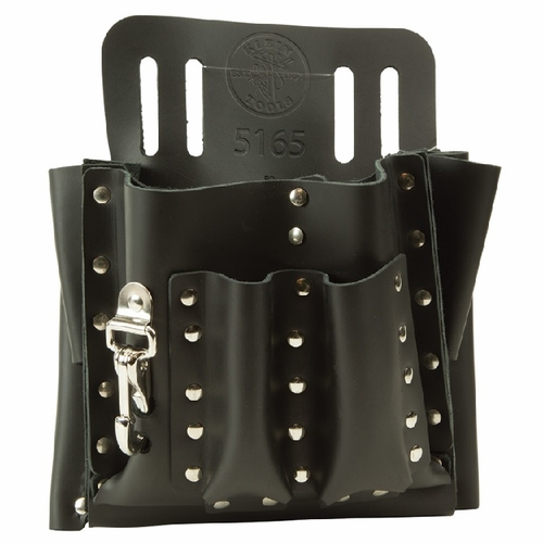 Klein 5165 10 Pocket Tool Pouch Knife Snap 092644550522 New