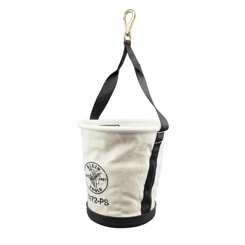KLEIN 5172PS Heavy-Duty Tapered-Wall Bucket - 15 Inside Pockets 55538-1