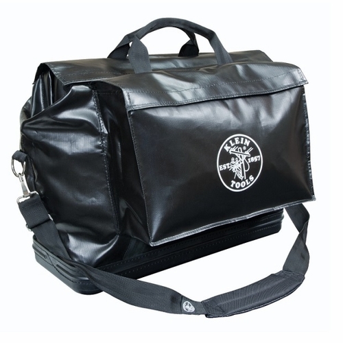 KLEIN 5182BLA  Tool Bag, Vinyl Equipment Bag, Black, Large  62136-9 NEW