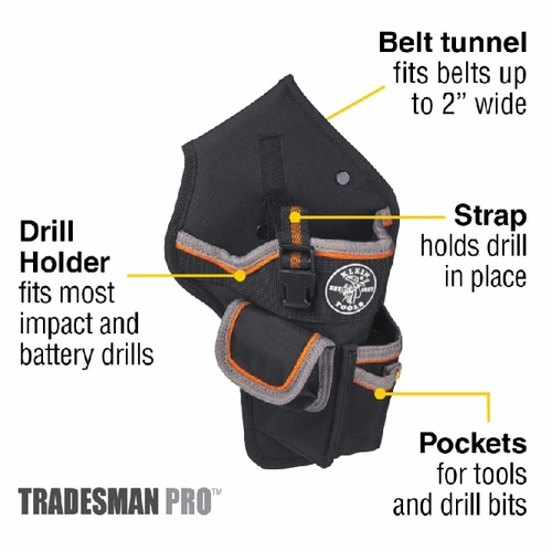 KLEIN 5183 Tool Bag, Tradesman Pro™ Drill Pouch 55433-9 NEW