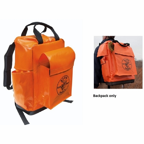 KLEIN 5185ORA Tool Bag Backpack, 18-Inch, Orange 62137-6 NEW