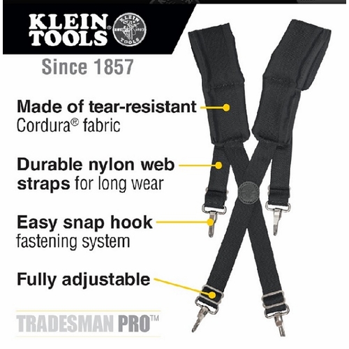Klein 55400 Tradesman Pro Suspenders 55400-1 New