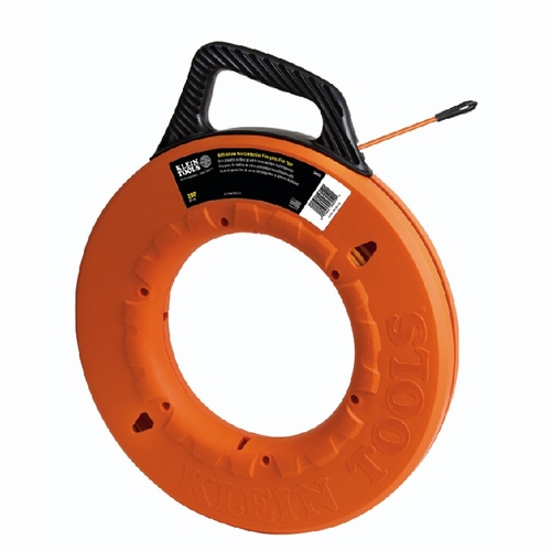 KLEIN 56059 Multi-Groove Fiberglass Fish Tape w/Non-Conductive Leader, 200-Foot 092644560590 NEW