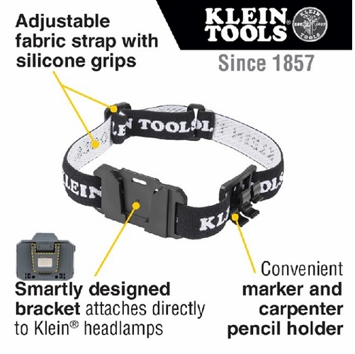 KLEIN 56060 Headlamp Bracket with Fabric Strap 092644560606 NEW