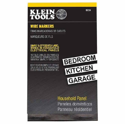 Klein 56254 Wire Marker Book-Household Electrical Panel 092644562549 New