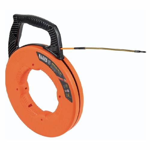 KLEIN 56351 Fiberglass Fish Tape with Spiral Steel Leader, 100-Foot 092644563515  NEW