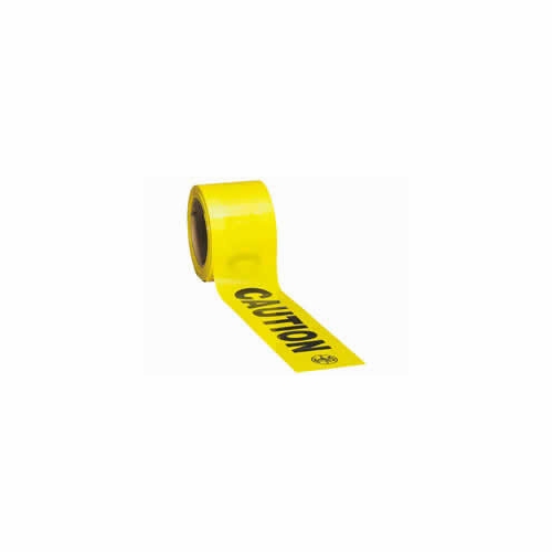 Klein 58001 Warning Tape (Caution), 3 Foot  X 1000 Foot  Roll, Qty. 500 Or More