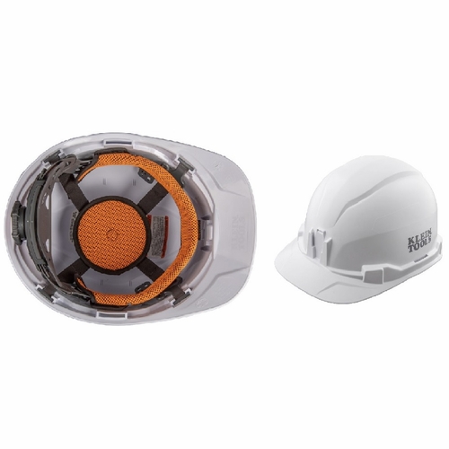 Klein 60100  Hard Hat, Non-Vented, Cap Style, White 092644600760 New