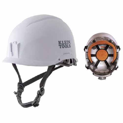 Klein 60145 Safety Helmet, Non-Vented-Class E, White 092644601453 New
