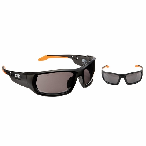 Klein 60164 Professional Safety Glasses, Full Frame, Gray Lens 092644601644 New