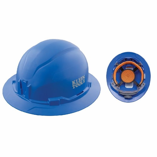 Klein 60249 Hard Hat, Non-Vented, Full Brim Style , Blue 092644602498 New