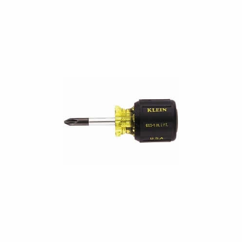 KLEIN 603-1 number 2 Stubby Phillips Screwdriver 1-1/2 foot foot (38 mm) Round-Shank 85032-5