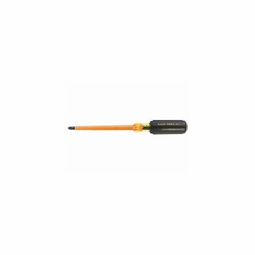 KLEIN 603-4-INS 4 foot foot Round-Shank Screwdriver, Insulated, number 2 Phillips Tip 85037-0