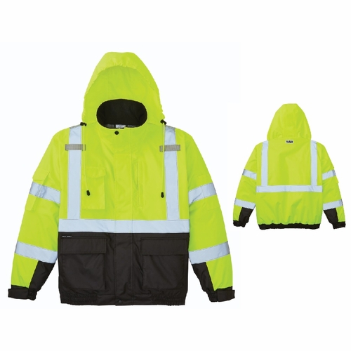 Klein 60380 High-Visibility Winter Bomber Jacket, Xl 092644603808 New