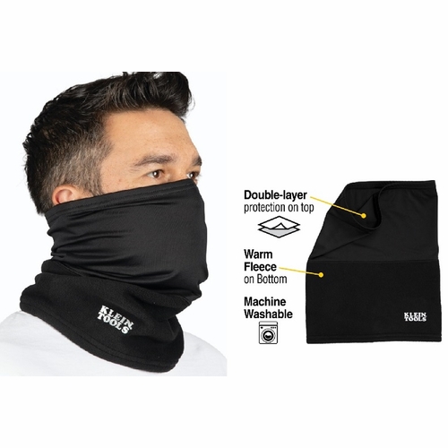 Klein 60466 Neck And Face Warming Half-Band, Black 092644604669 New
