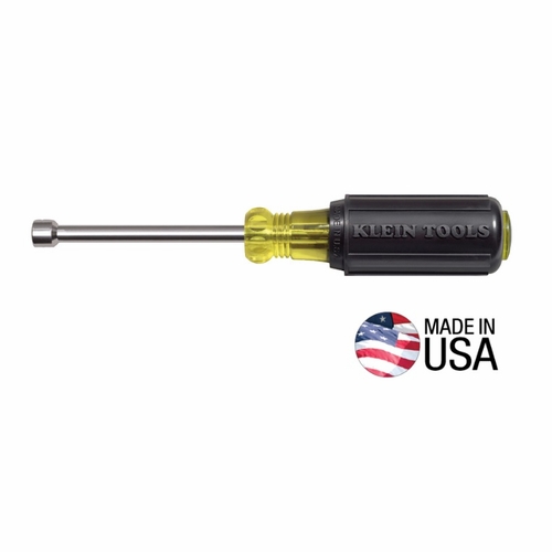Klein 630-1/4M  1/4-Inch Magnetic Tip Nut Driver 3-Inch Shaft 65137-3 New